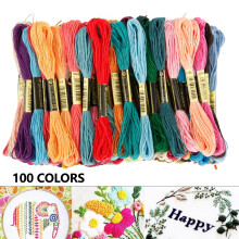 Jetcloudlive flerfarvet broderigarn, 8,75 yard (100 stk.)