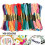 Jetcloudlive Multi-color Embroidery Floss, 8.75yd (100Pieces) 1