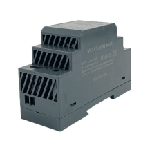 HDR-30-24 Ultraslanke DIN-railvoeding met trapvormige behuizing, kortsluitingsbeveiliging en LED-indicator voor inschakelen (DC24V1.5A)