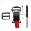 Quick Release Helmets Buckle Attachment, Motorcycle Helmets Chin Strap Adapter Red 4