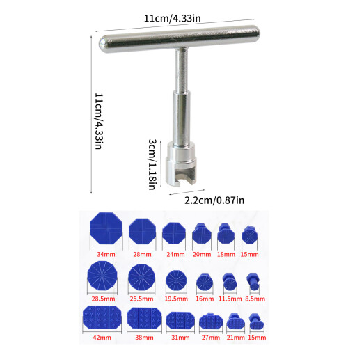 Dent Repair Tools Car Body Mechanical Sheet Metal Slide Suction Cup Puller Kit 2