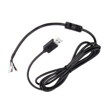 Svart 2m PVC USB-kabelersättning för kompatibel med Logitech G610/G810 tangentbordskablar, reservdel