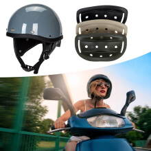 Enhancing Silicone Chin Strap Cushion for Retro Helmets, Comfortable Protection O ff white
