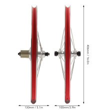20" Fahrrad-Radsatz 406mm Alu V-Brake 100/130mm