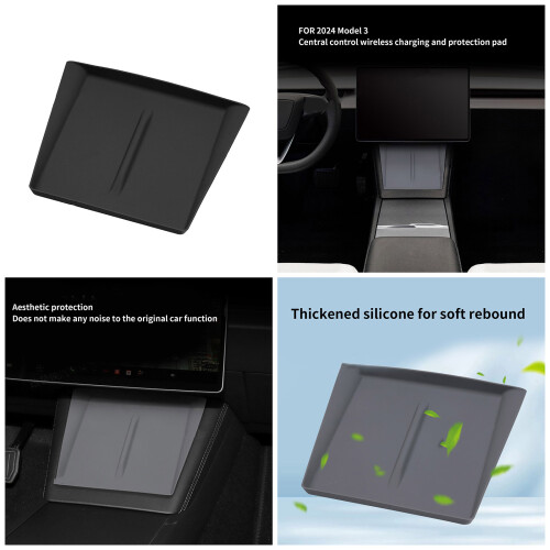 Non Slip Wireless Charging Mat Reliable Charging Mat for  Center Console 1