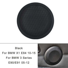 Cubierta negra para altavoz interior de puerta delantera y trasera para BMW Serie 3 E84 E90E91