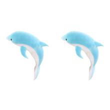 Kawaii Soft Dolphin Plush Toy, Stuffed Doll Animal Nap Pillow for Girls Kids
