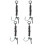 Ronnie Rig Karpfenangel Set 6# Silber 4 Haken 1