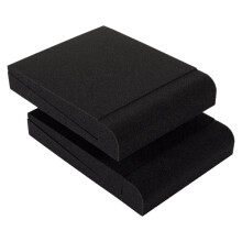 Lot de 2 coussinets d'enceintes en mousse haute densité - Coussinets d'isolation pour enceintes, coussinets d'isolation acoustique pour moniteurs,