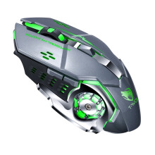 Ratón con cable Wolf V6, mecánico, para juegos de ordenador, electrónico, de carreras de caballos, con programación macro.