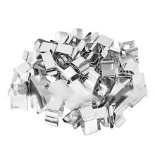 100 crochets métalliques pour éclairage extérieur (11-14 mm / 14-21 mm), clips pour câbles (14 x 11 mm), Fangkenuo