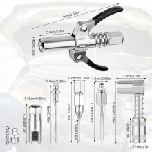 Grease Guns Needle Nozzle 90 Degree Lubrication Tool for Hard to Reach Fittings