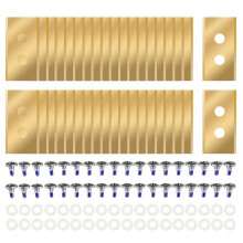 36 Stück titanbeschichtete Mährobotermesser, kompatibel mit allen Mammotion Luba AWD, Luba2AWD, Luba Mini AWD, Yuka & Yuka Miniseries, mit