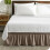 Jupe de lit Bare Home ajustable et enveloppante, format King - Taupe 1