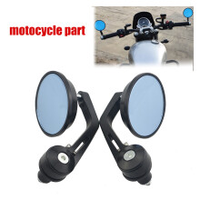 Aluminum Motorbike Side Glass Easy to Adjust Motorbike Rearview Glass set Black