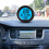 Auto Dashboard Mount Clock Solar Power Date Week Clock with Temperature Display 1