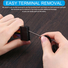Car Terminal Release Tool, Electrical Wiring Pin Remover for Vehicle Maintenance 6pcs