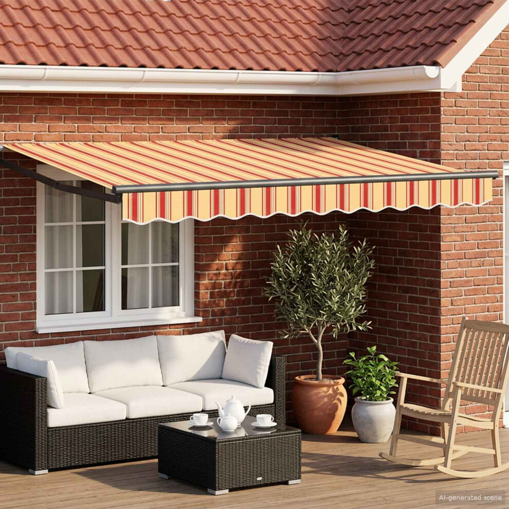 Vidaxl Electric Retractable Awning Multicolour 2.5 X 2 M