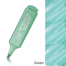 8 színű metál kiemelő, szuper vaku, fluoreszkáló toll, metál csillogású kiemelő markerek, jegyzetelő kellékek, zöld