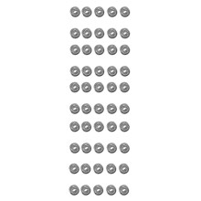 50Pcs Miniature Sealed Metal Shielded Metric Radial Bearing Model: MR52-ZZ 2X 2.5mm