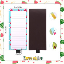 Fruit Print Notepads Writing Pad for Grocery List, Shopping List Set of three books