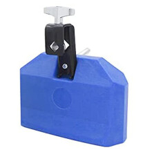 3X Blocco Marmellata da 5 Pollici, Blocco di Percussioni Musicali nel Plastica Compatibile con Lo Strumento Tamburo Latino (Blu)