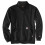 Carhartt Felpa Carhartt da Uomo Resistente al Fuoco, Fit Larghezza, Zip a Quarto, Nero Heather, 4X-Large 1