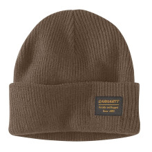 Carhartt Knit Rugged Patch Beanie Coffee