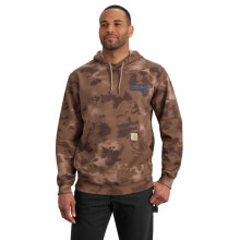 Sweat-shirt Carhartt Homme Coupe Lâche Mi-Poids Camo Aquarelle, Camo Sepia Doux, X-Large