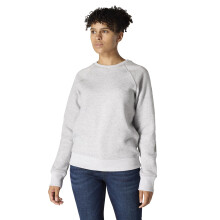Carhartt Women's Relaxed Fit Midweight Graphic Crewneck Sweatshirt, Heather Grey, X-Large