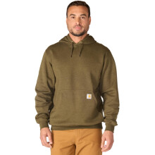 Carhartt Men's Loose Fit Midweight Logo Sleeve Graphic Sweatshirt, Burnished Logs Heather, X-Large Tall
