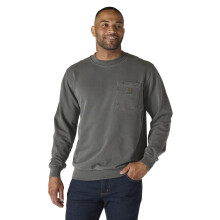Carhartt Men's Relaxed Fit Midweight Garment Dye French Terry Crewneck Pocket Sweatshirt, Shadow, X-Large