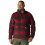 Carhartt Carhartt Pullover Fleece Uomo Fit Largo, Rosso Ombre Plaid, Medium 1