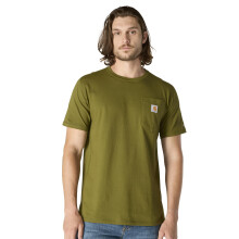 Carhartt Herren Force Relaxed Fit Midweight Kurzarm T-Shirt, Dunkelbraun-Grün, Klein