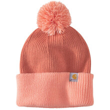 Carhartt Dames Gebreide Pom-Pom Muts, Licht Taupe, One Size