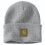 Carhartt Carhartt Men's Knit Rubber Patch Beanie, Heather Gray, One Size 1