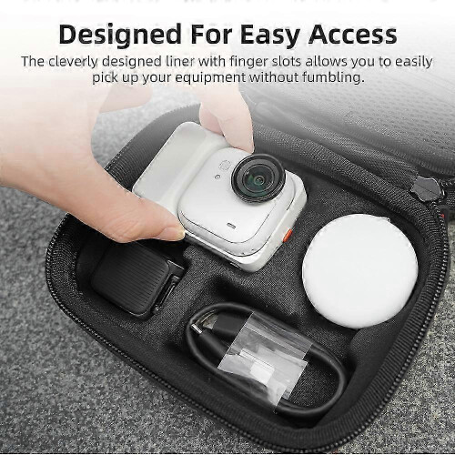 Bolsa mini multifunções para armazenamento, portátil e de pulso, compatível com câmara de ação, compacta e resistente 1