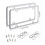 AntiTheft License Plate Frame for US Car License Plates Cover Rusts Frees Silver 5