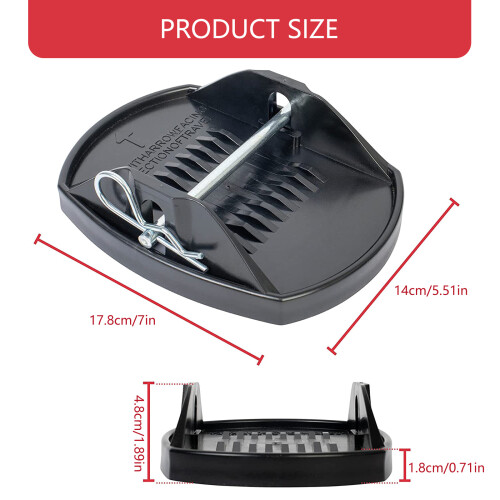 Motorhome Support Jacks Pads Set, Heavy Load Capacity, Nonslip Design, Foldable Black