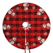 Merry Christmas Tree Skirt Collar Grinch Soft Farmhouse Xmas Holiday Decoration120cm RF7