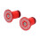 RISK Bicycle Grip Handlebar End Cap Aluminium Lock MTB Mountain Handle Bar Grip End PlugRed 2