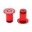 RISK Bicycle Grip Handlebar End Cap Aluminium Lock MTB Mountain Handle Bar Grip End PlugRed 5