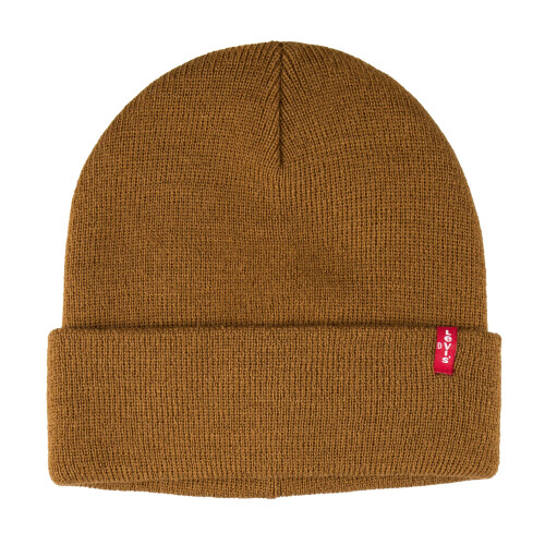 Levi's Levi's Heren Red Tab Hero Beanie Muts, Tan, One Size
