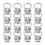L-Track Stud Fitting Tie Down Anchors Quick Hook Spring Bolt With Round Ring 10PCS 7