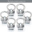 L-Track Stud Fitting Tie Down Anchors Quick Hook Spring Bolt With Round Ring 10PCS 5