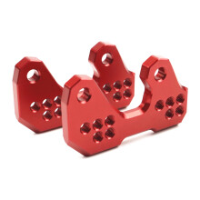 One-Pair for YZF-R3 25 MT03 MT25 YZF-R3 Rearset Base Foot Peg Rear Mount Bracket Red