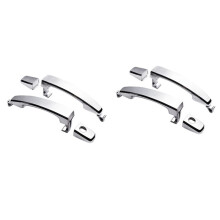 4X Cubiertas de Manija Exterior de Puerta ABS Cromada Delantera Derecha/Trasera con Ojo de Cerradura para Captiva Sport/Aveo/Saturn