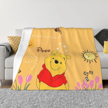 Χαριτωμένη κουβέρτα αρκούδας Winnie the Pooh από φανελένιο φλις, κουβέρτες και