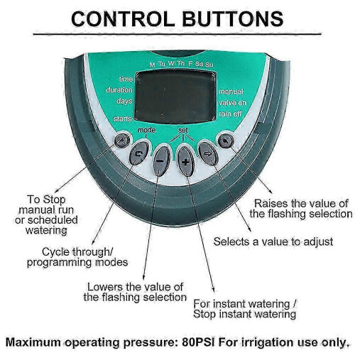 Irrigation timer for outdoor garden watering automation 1