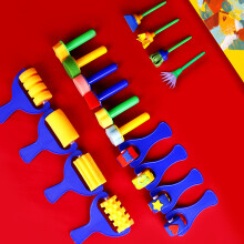 Kids Paint Sponges Craft EVA Sponge Stamper,Early Learning Paint EVA small roller set